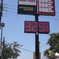 Venta caliente Led Pantalla de precio de gasolina impermeable 7 segmentos Precio de aceite señal de estación tablero y Panel de precio de Gas Digital