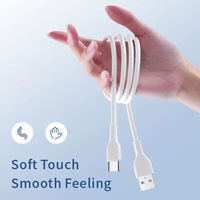 Câble USB Type C 5A pour charge rapide et transfert de données, longueur 1m, gaine en silicone, compatible avec téléphones portables, ordinateurs, tablettes, montres connectées et autres appareils.