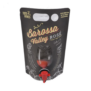 Nueva moda 1l 2l 3l 4l 5l dispensador aséptico bolsa de jugo de manzana con grifo vino tinto líquido bolsa babero bolsas en caja - Product Image 6