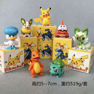 Set di 7 Figurine Pokémon, Pikachu Charmander Bulbasaur, Action <span class=keywords><strong>Figure</strong></span> 5-7cm in PVC, Modellini da Collezione, Giocattoli Regalo per Bambini - Product Image 4