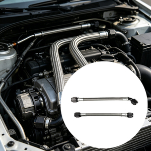 Kit de raccords de tuyaux de carburant à sertir AN3 AN4 AN6 AN8 AN10 AN12 AN16 AN20 en acier inoxydable tressé PTFE pour performance automobile - Product Image 1