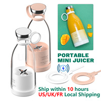 Blender Portabel Botol Juicer Mixer Elektrik Nirkabel Mini Pengaduk Buah Juicer Cup Blender Pembuat Milkshake Mesin Pembuat Jus