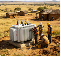 Transformateur immergé dans l'huile à trois bobinages Rainbow S13 315 kVA 10 kV/0,4 kV triphasé 50 Hz entièrement étanche