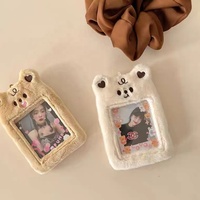 Porte-clés kpop en tissu pelucheux, accessoire de collection, porte-cartes photo, cadeau, étoile de musique, nouvelle collection