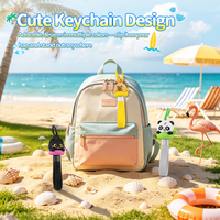 Cadeau d'été : Câble de charge rapide 60W USB C vers USB C, portable et mignon, avec porte-clés ours en peluche et motif animal (motif bouée de natation)
