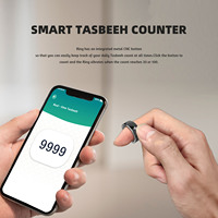 Bague connectée intelligente pour le Tasbih avec contrôle par application, compteur de tâches, rappels et fonction Zikr électronique
