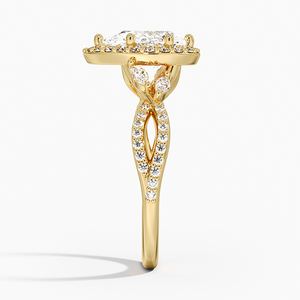 Bague de fiançailles en or brillant pour femme, pierre étincelante, cadeau d'anniversaire de mariage, bijoux tendance - Product Image 2