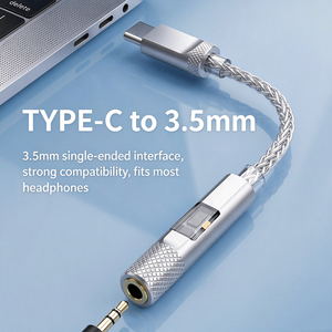 Adaptador de Auriculares Tipo C a 3.5mm, Decodificador de Audio HiFi Portátil para Teléfono Móvil - Product Image 2