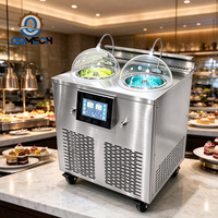 Machine à glace dure professionnelle à commande tactile intelligente pour restaurant, congélateur discontinu pour gelato