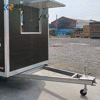 Chariot de nourriture pour la vente au détail Van mobile rétro camion en fibre de verre remorque alimentaire bière bar à vin camion de nourriture restaurant entièrement équipé