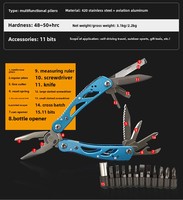 Personnalisable Mini Multifonctionnel Extérieur Couteau Pliant Pince En Acier Inoxydable Industriel D'urgence Camping Outil