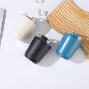 Minimalist 304 Stainless Steel Vacuum Insulated Coffee Thermos <b>Mug</b> High-Value Mini Portable Travel Cup for Car Use - Product Image 3