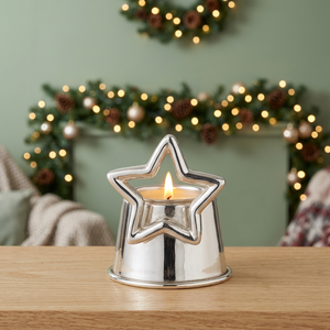 Silver-Plated Star <b>Tea</b> <b>Light</b> <b>Holder</b> - Product Image 2