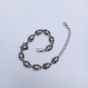 Stainless Steel Gothic Bracelet Punk Chain Bracelet With Purple Stone Spider Design Fashion Jewelry for <b>Men</b> Women Daily Rock - Product Image 4