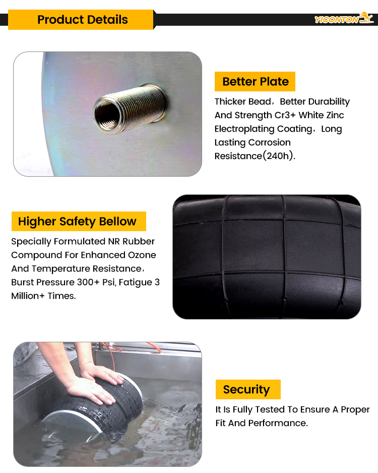 Rear Air Spring Air Suspension Bags For Mercedes C Class W201 1982-1993
