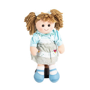 بيع بالجملة مخصص جودة عالية لينة محشوة فتاة خرقة دمى مع الملابس اليدوية لعب للأطفال - Product Image 5