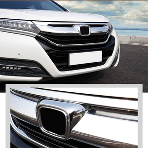 Garniture extérieure chromée en fibre de carbone ABS pour Honda 2018 <span class=keywords><strong>UR</strong></span>-V Décoration de calandre avant - Product Image 4