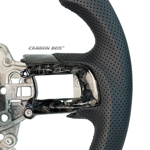 Vente directe d'usine pour Ford <span class=keywords><strong>Mustang</strong></span> <span class=keywords><strong>GT</strong></span> 2015-2023, style course, pour modèles Sheber, volant en fibre de carbone personnalisable - Product Image 2
