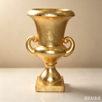 Vase sur pied géant blanc, vases en verre antique pour la décoration de mariage, vases sur pied pour la décoration intérieure