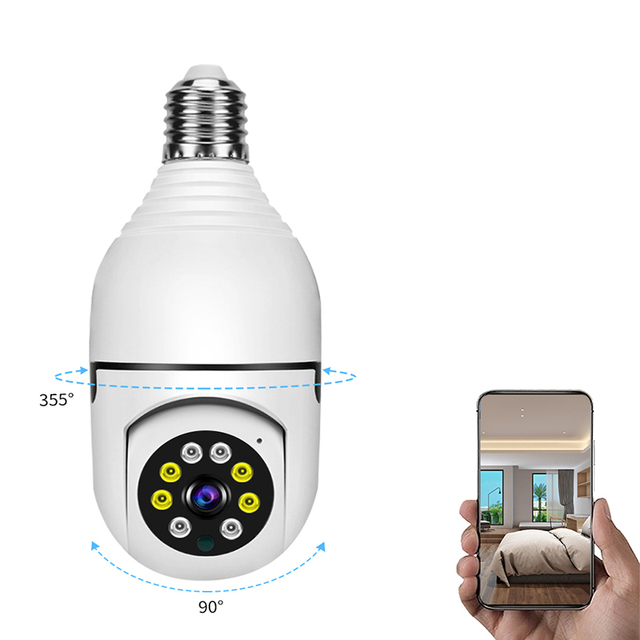 1080P High-Definition 360 Degree Rotating Indoor Security Camera Night Vision Two-Way Audio CMOS Imaging Sensor CCTV Nightshot