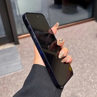 Coque magnétique fine transparente scintillante plaquée pour iPhone 17 13 14 15 16 Pro Max avec film de protection d'objectif en verre, antichoc, rigide, vente en gros