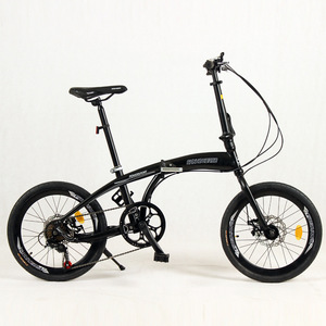 Vélo pliable à frein à disque en acier de 20 pouces - 7 vitesses - Portable - S'adapte au coffre de voiture |   pour adultes, hommes, femmes - Product Image 4