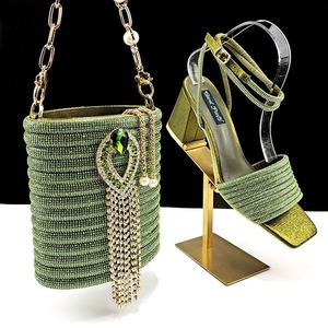 Ensemble Chaussures et Sac Femme Tendance pour le Commerce International, Imprimé Animal, Bouton Métallique, Fermeture Éclair, Imperméable, Élégance Simple, Idéal Banquet - Product Image 5