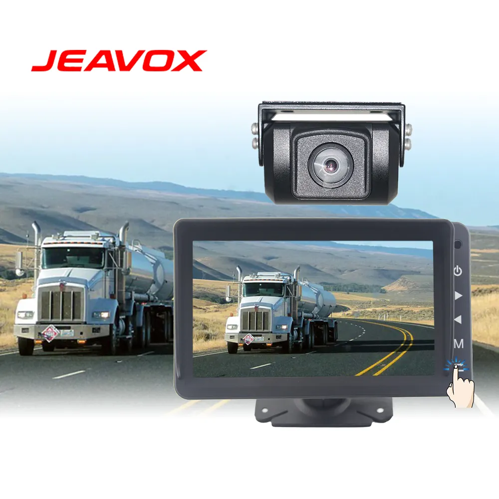 Backlight Touch Button Design AHD Car Reverse Monitor 3 AV 1080P Signal Input Camera Monitor System 1080 Rear Camera For Truck