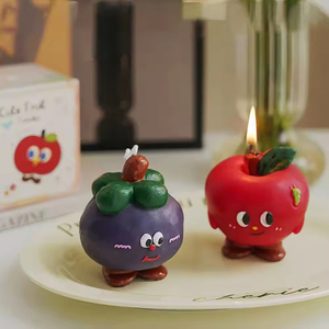 Cute Fruit Shaped Smokeless Soy Wax <b>Gifts</b> Birthday Fragrance Home Decor Fruit Scented Scented <b>Candles</b> - Product Image 5