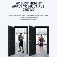 Cible de boxe multifonctionnelle réglable et portable pour entraînement en salle de sport, équipement de gym, cible murale combinée pour la boxe