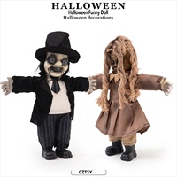 Nouvelle Décoration d'Halloween Horreur et Amusante : Poupée Déchirée Citrouille Sorcière Vampire pour une Ambiance Effrayante