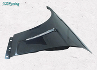 Ailes de voiture en fibre de carbone AT pour Mercedes-Benz Classe C W204 2008-2013 Kits de carrosserie aérodynamiques Pièces automobiles Accessoires de voiture
