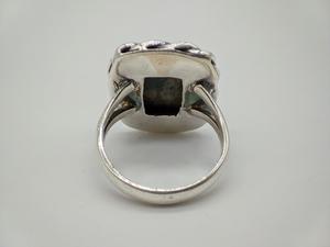 Elegante Anillo de Plata de Ley con Piedra K2, Joyería Fina Hecha a Mano Ajustable para Mujer con Cristal Pulido para Uso Diario - Product Image 2