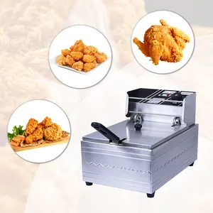 110v Electric Fryers Commercial Restaurant Fryer Machine 2500w Chicken Breast Frying Machine