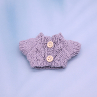 Vêtements en coton PP à thème animaux pour petites poupées, pull boutonné DIY, accessoire de remplacement en gros, vêtements en peluche pour poupées