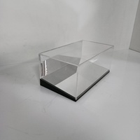 Vitrine d'exposition en acrylique premium pour modèle de voiture, compatible avec la conception inclinée