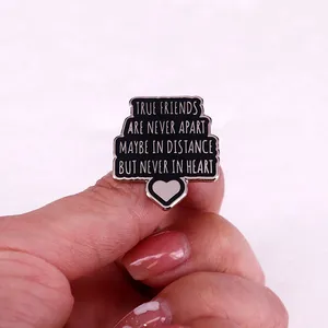 เพื่อนแท้ไม่เคยห่า<span class=keywords><strong>ง</strong></span>กันอาจจะอยู่ในระยะทา<span class=keywords><strong>ง</strong></span>แต่ไม่เคยอยู่ในคำพูดหัวใจเข็มกลัดสัญลักษณ์มิตรภาพของขวัญสำหรับเพื่อนที่ดี - Product Image 2