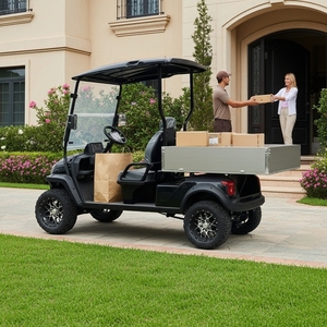 Vente en gros d'usine HLD voiturette de <span class=keywords><strong>golf</strong></span> électrique Cargo 72V voiturette de <span class=keywords><strong>golf</strong></span> électrique de transport 2 places à <span class=keywords><strong>4</strong></span> roues équipée d'une boîte de chargement - Product Image 1