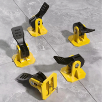 Clip de positionnement réglable pour nivelleur de carreaux à bouton-poussoir avec broches en acier remplaçables, espaceur de carreaux, accessoires de pose de revêtements de sol