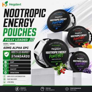 Bolsita Energética Nootrópica con Sabor Personalizado OEM, L-Teanina, <span class=keywords><strong>Vitamina</strong></span> <span class=keywords><strong>B6</strong></span>, Suplemento Oral de Cafeína, Sin Azúcar, Vegano, Estimulante Cerebral - Product Image 1