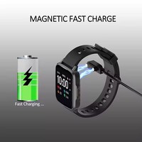 Câble de charge magnétique CHXDEV USB 2.0 à 4 broches pour montre connectée avec conducteur en cuivre pur et gaine en nylon, charge rapide 5A