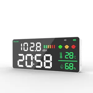 جهاز قياس الضوضاء الرقمي, أحدث طراز للمنازل ، USB ، تصميم أصلي ، مثبت على الحائط ، مستوى الصوت ، متر ديسبل ، كاشف ضوضاء