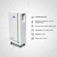 Système de stockage solaire mobile hybride empilable sur roues 10 kWh 51,2 V LiFePO4 IP55 avec WiFi, application, CAN, RS485 pour station d'alimentation de secours domestique