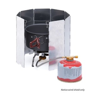 Paravent d'extérieur pliable en alliage d'aluminium ultraléger avec loquet pour réchaud de camping, portable, coupe-vent, léger - Product Image 3