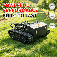 Tondeuse à gazon industrielle sans fil intelligente télécommandée tout-terrain pour pentes, fermes, vignobles et grandes surfaces végétées