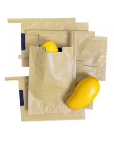 Aangepaste milieuvriendelijke wasbehandelde papierrolhandgreep waterdicht reliëf/onderdrukking 56gsm voor landbouw fruitzakken teelt - Product Image 2