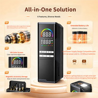 High Power Portable Car Tire Inflator Pumps & Air Pump With Color Screen, Wireless Multi-functional Emergency Tools for Vehicles