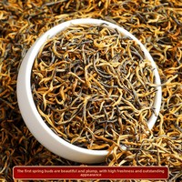 Thé rouge chinois réputé Jin Jun Mei, un thé naturel original