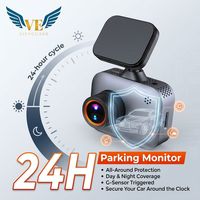 Caméra de tableau de bord double objectif WiFi 5G 4K 1080P avec écran IPS 2,0 pouces, garantie 1 an, boîte noire de voiture