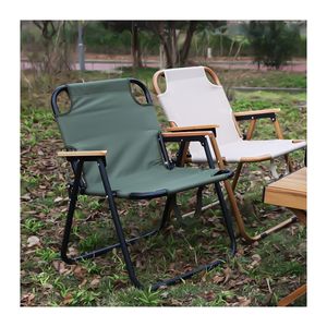 Silla y mesa de camping plegable de tela, tubo de Metal grueso, 1 persona, Luna plegable, muebles de exterior, silla - Product Image 1